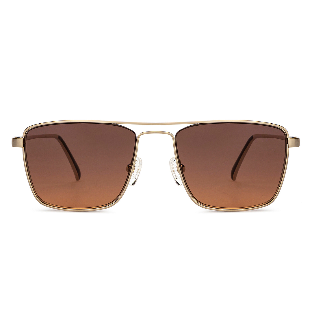 John Jacobs Gold Full Rim Square left side