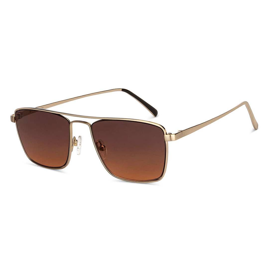 John Jacobs Gold Full Rim Square right side