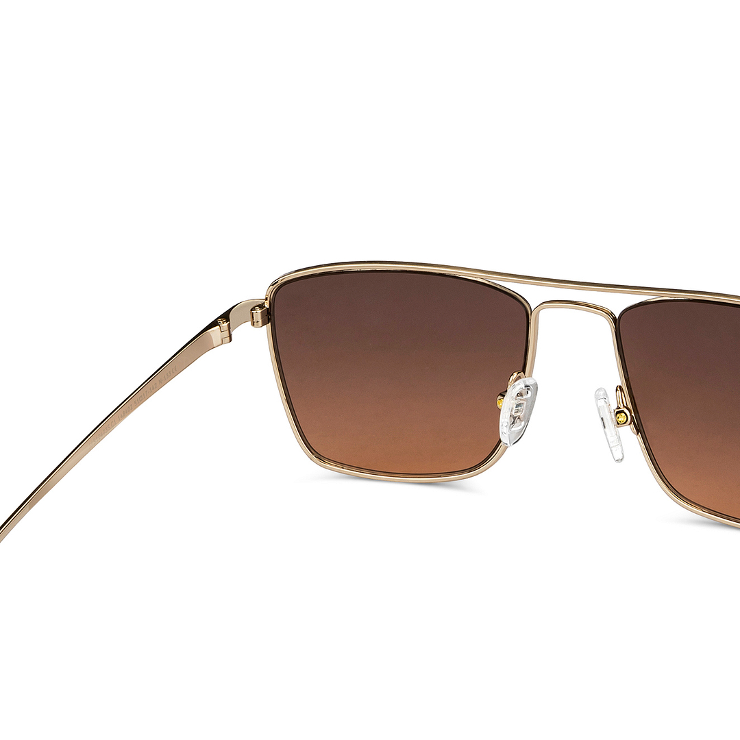 John Jacobs Gold Full Rim Square right side
