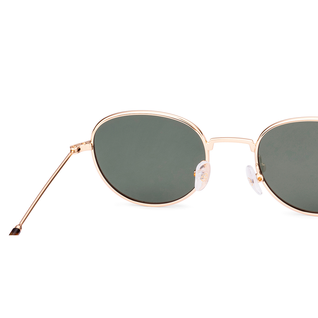 John Jacobs Gold Full Rim Round left side