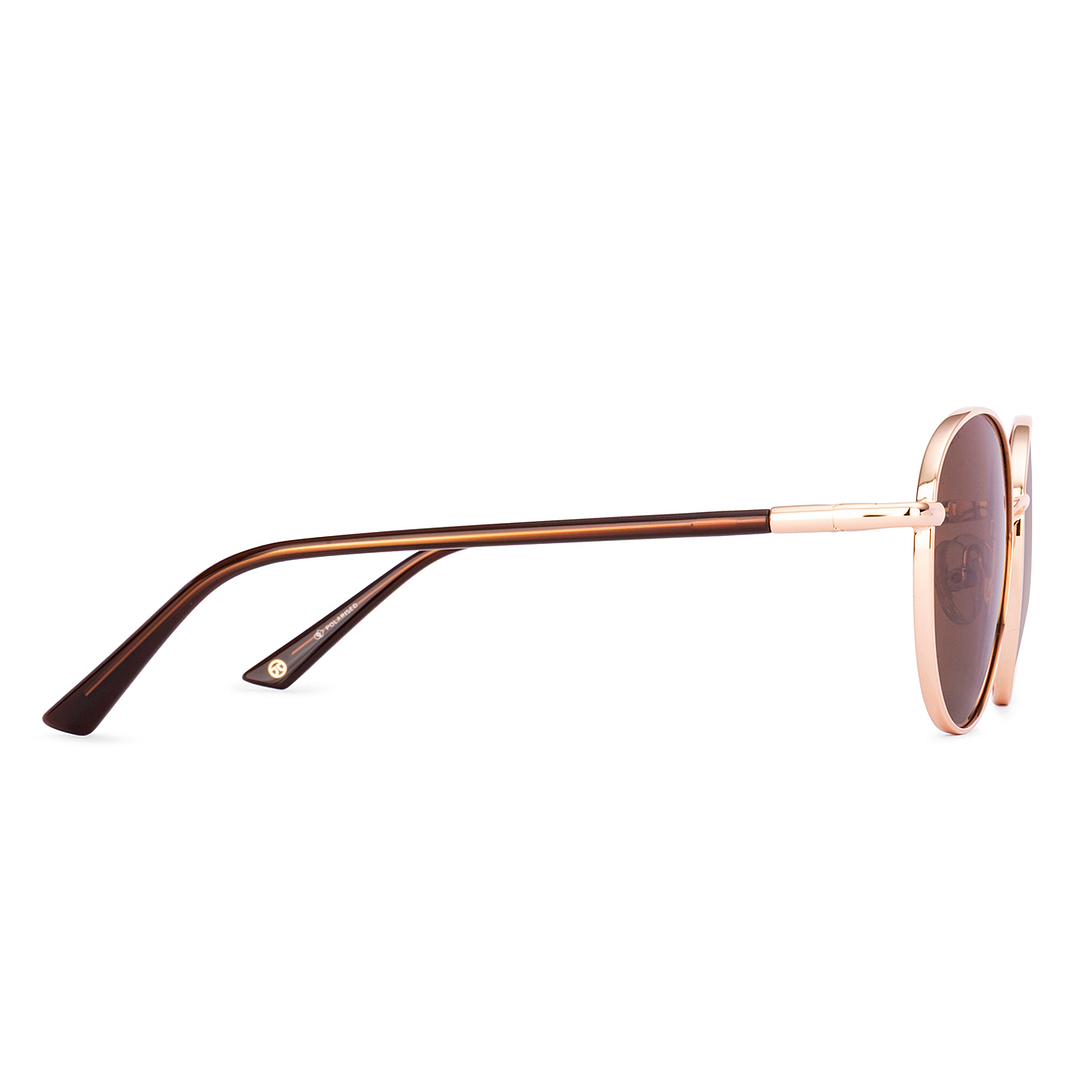 John Jacobs Gold Full Rim Round right side