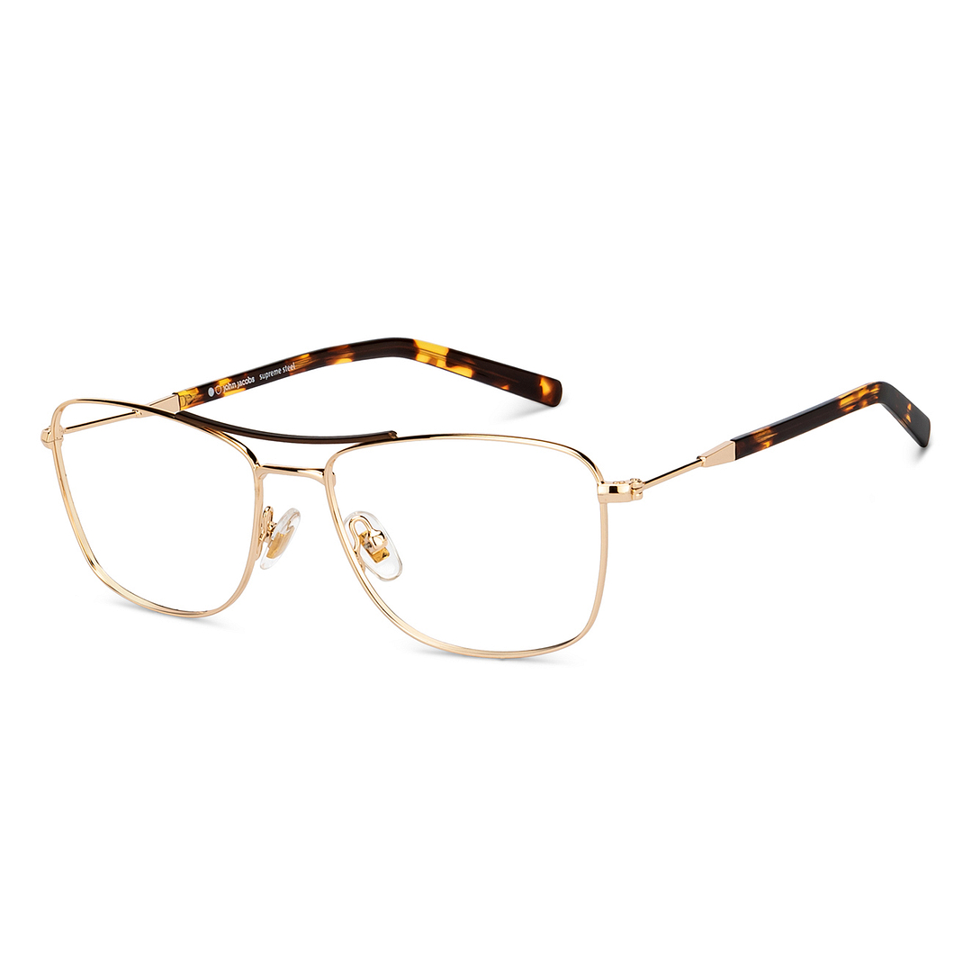 John Jacobs Online Gold Full Rim Square right side