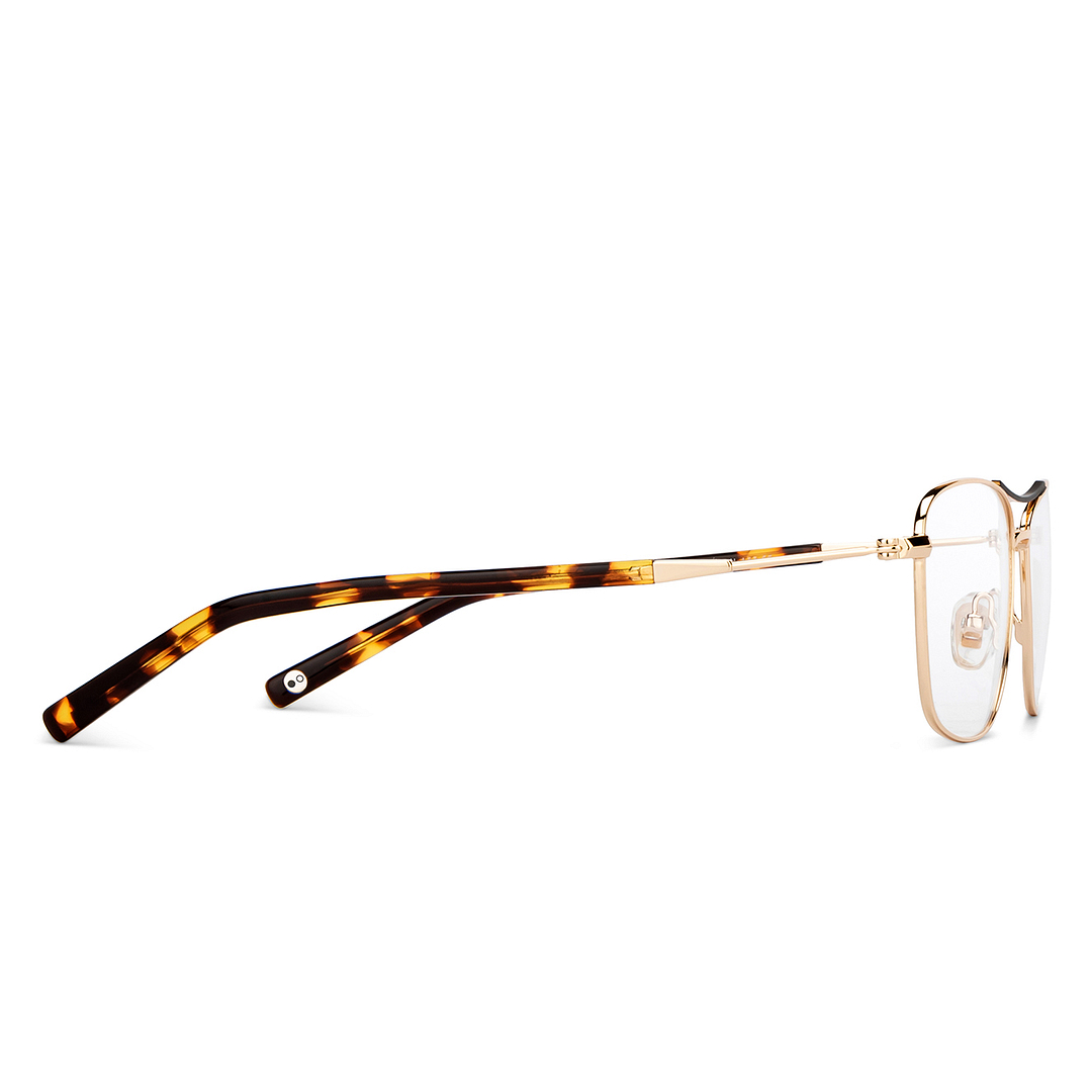 John Jacobs Online Gold Full Rim Square left side