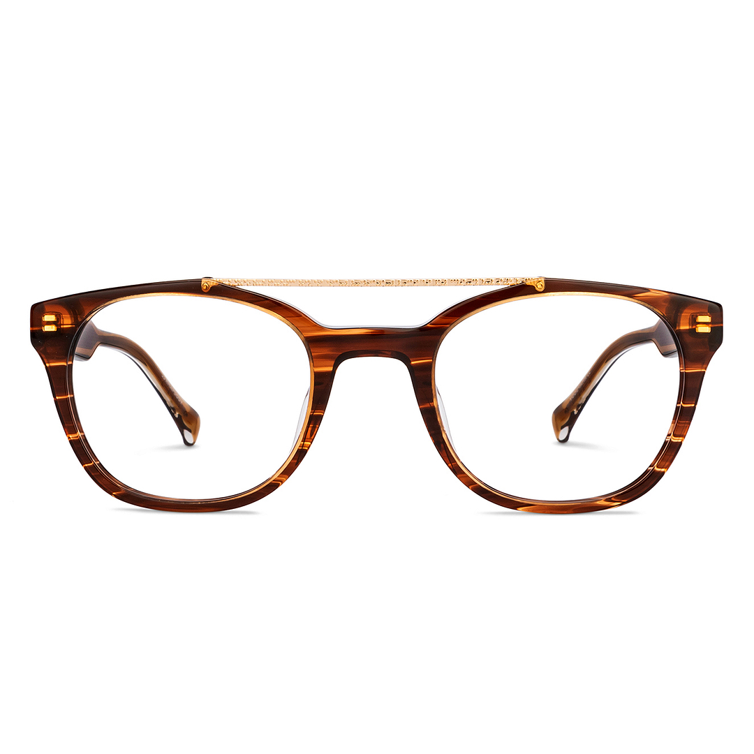 John Jacobs Online Gold Full Rim Square left side