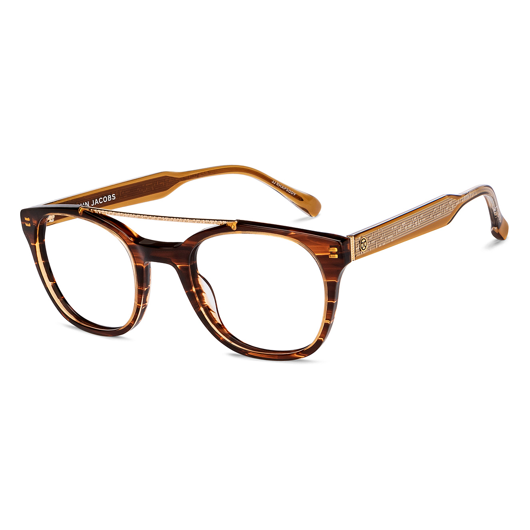 John Jacobs Online Gold Full Rim Square right side