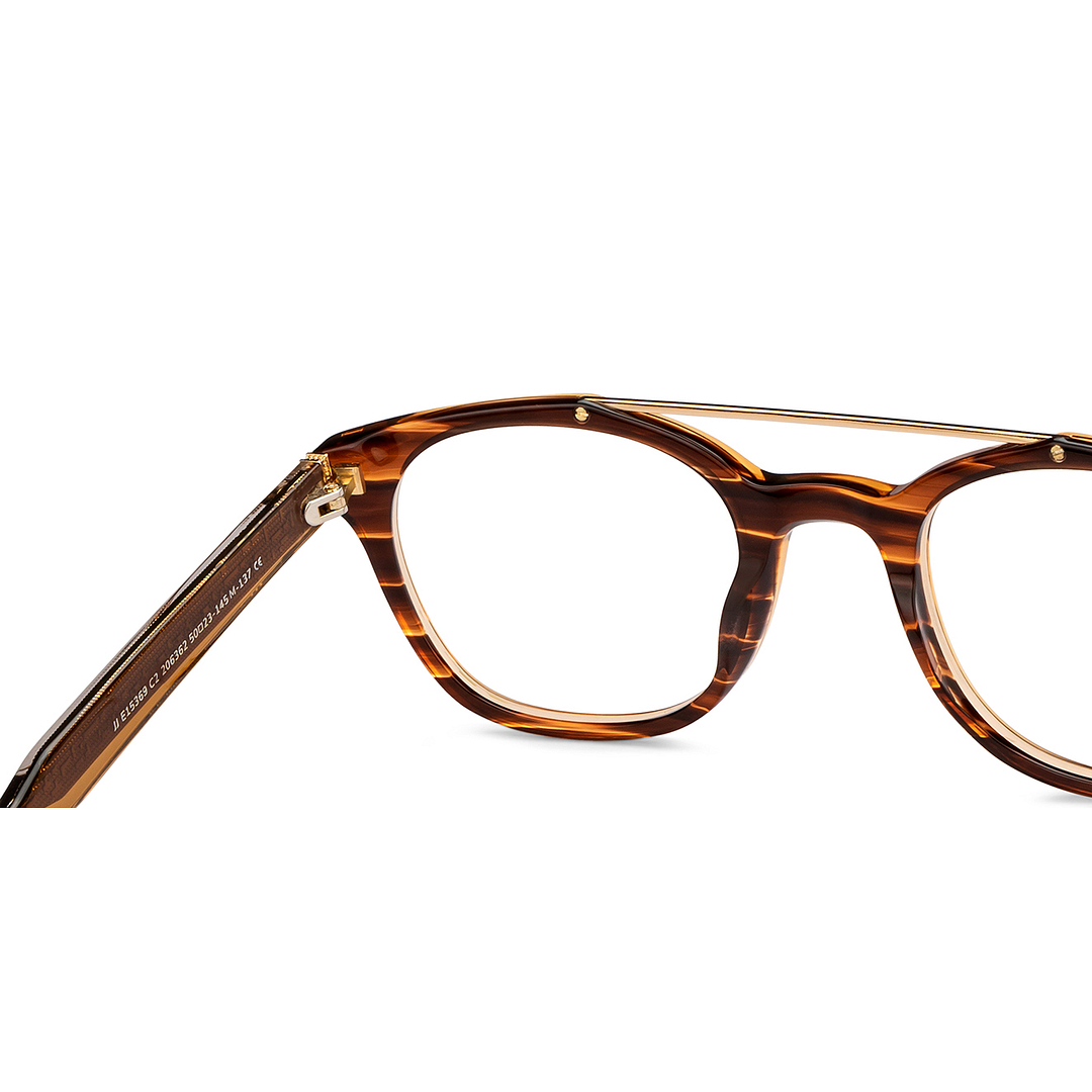 John Jacobs Online Gold Full Rim Square right side