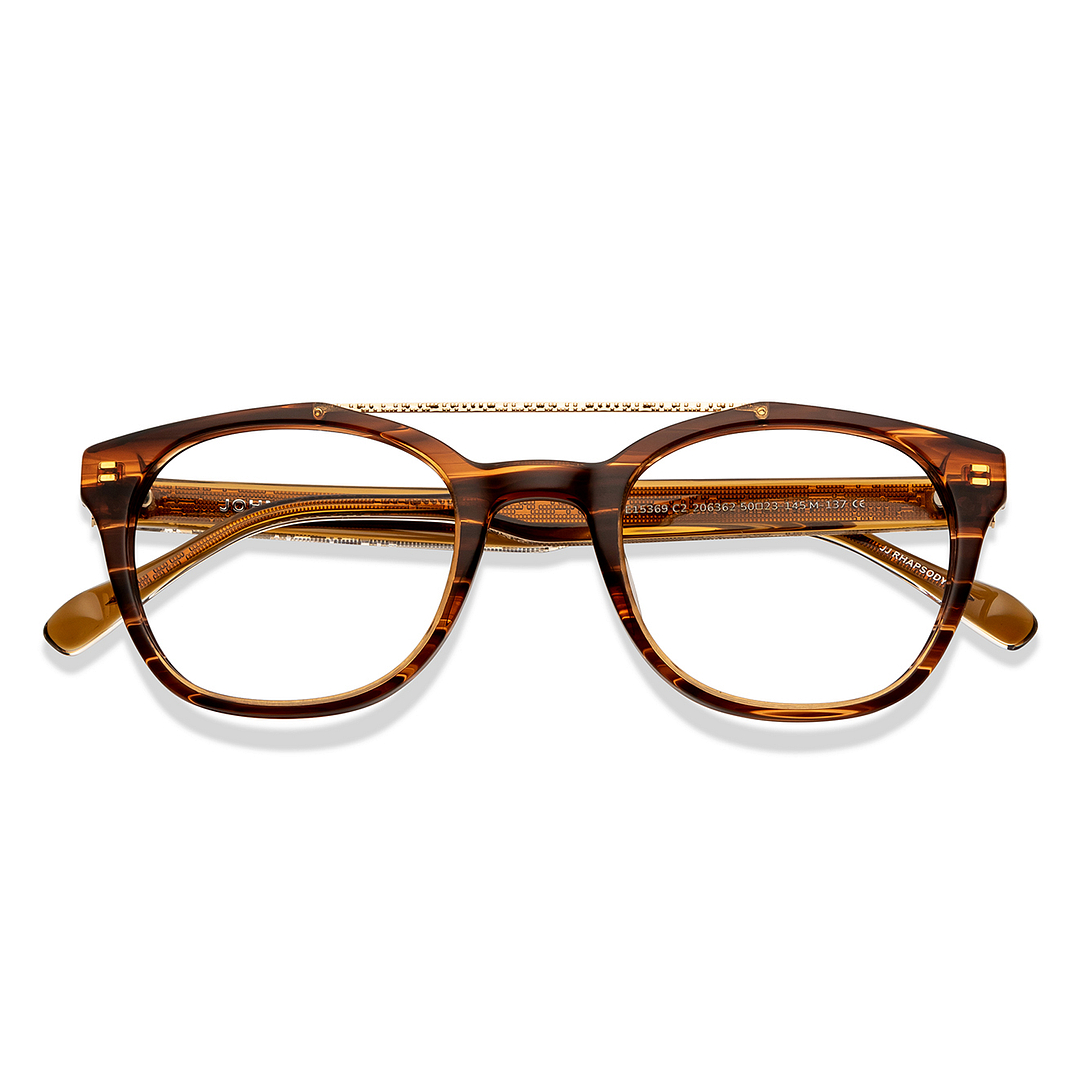 John Jacobs Online Gold Full Rim Square left side