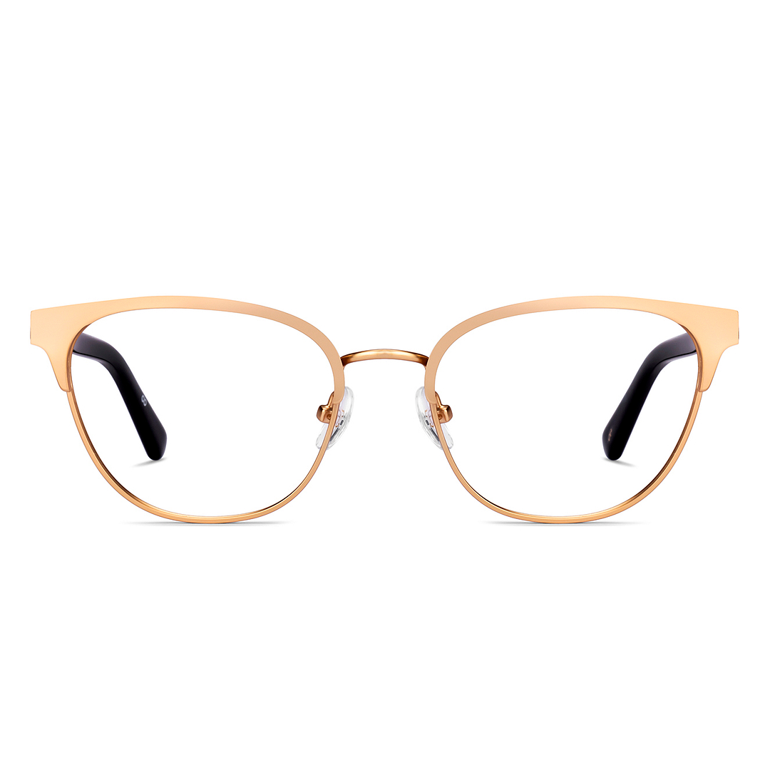 John Jacobs Gold Full Rim Cat Eye right side