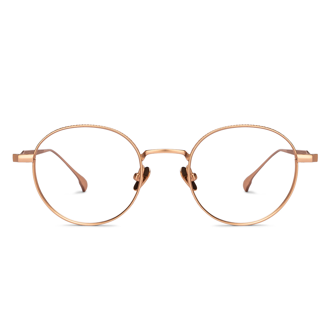 John Jacobs Online Gold Full Rim Round left side