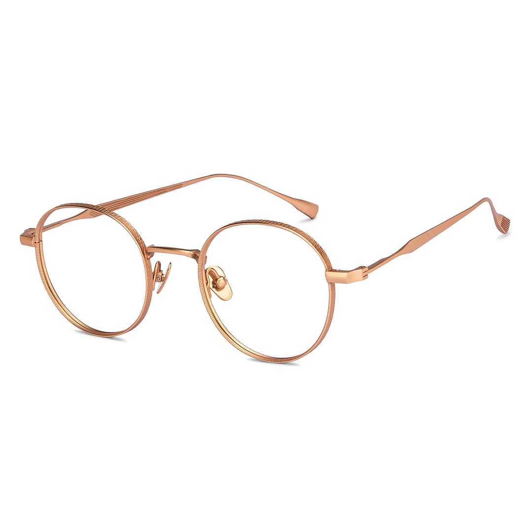 John Jacobs Online Gold Full Rim Round right side