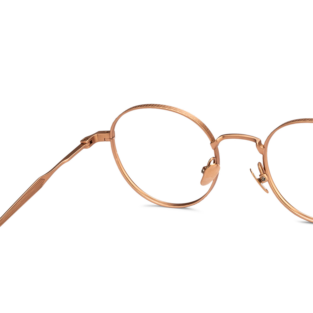 John Jacobs Online Gold Full Rim Round right side