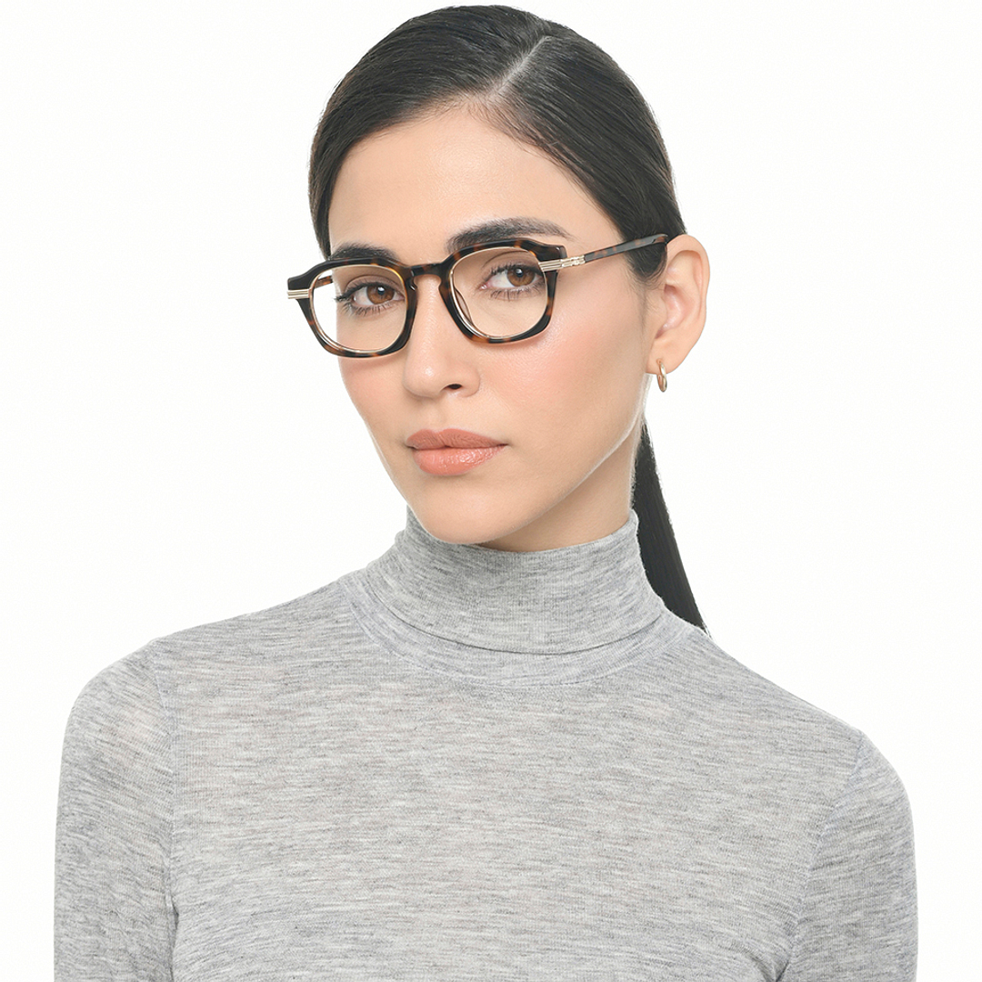 John Jacobs Gold Full Rim Round left side