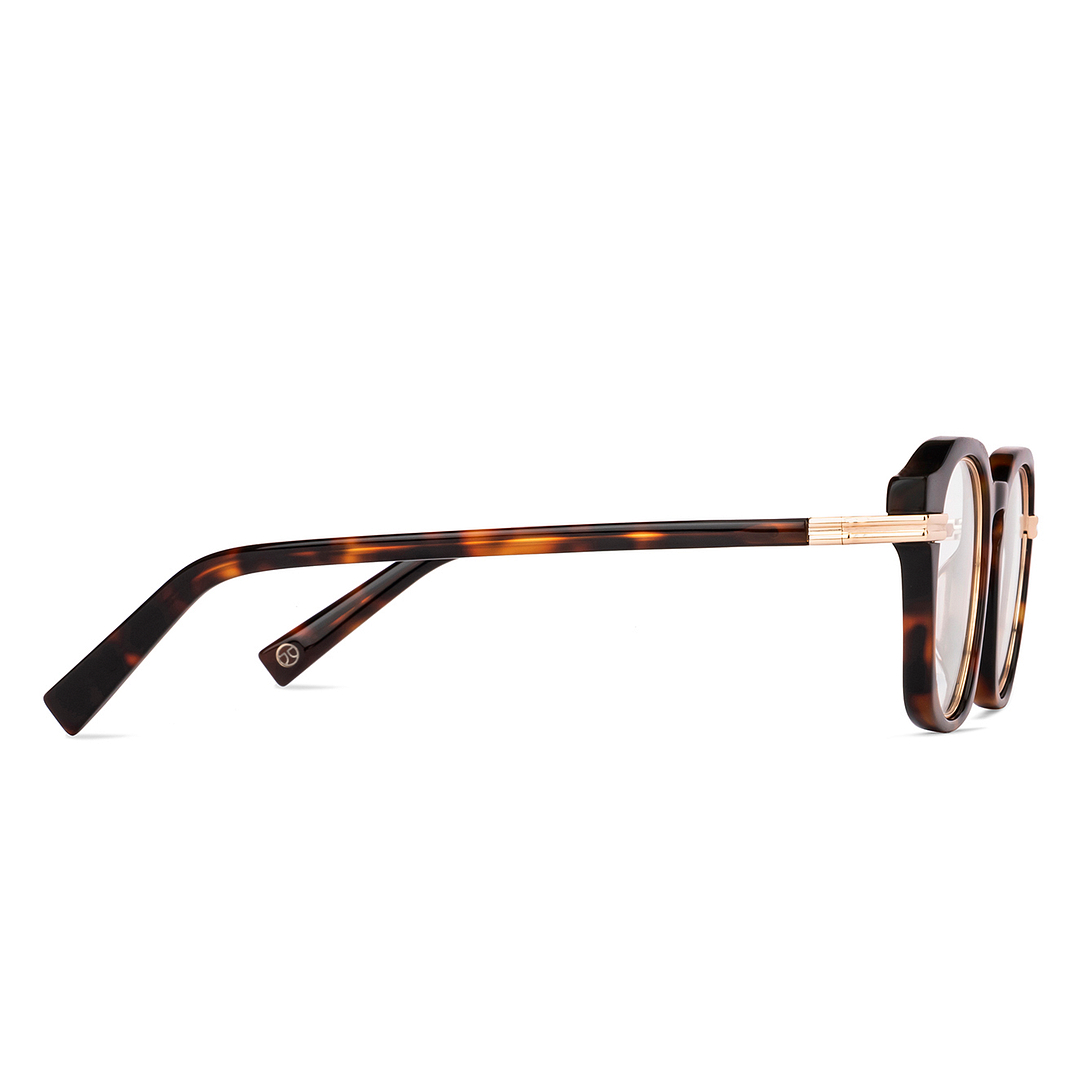 John Jacobs Gold Full Rim Round left side