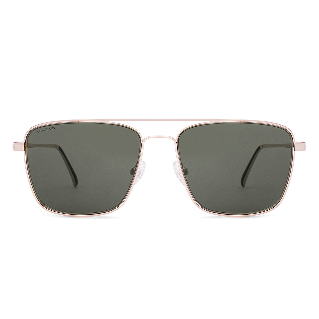 John Jacobs Gold Full Rim Square right side