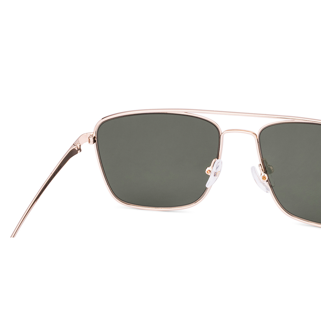 John Jacobs Gold Full Rim Square right side