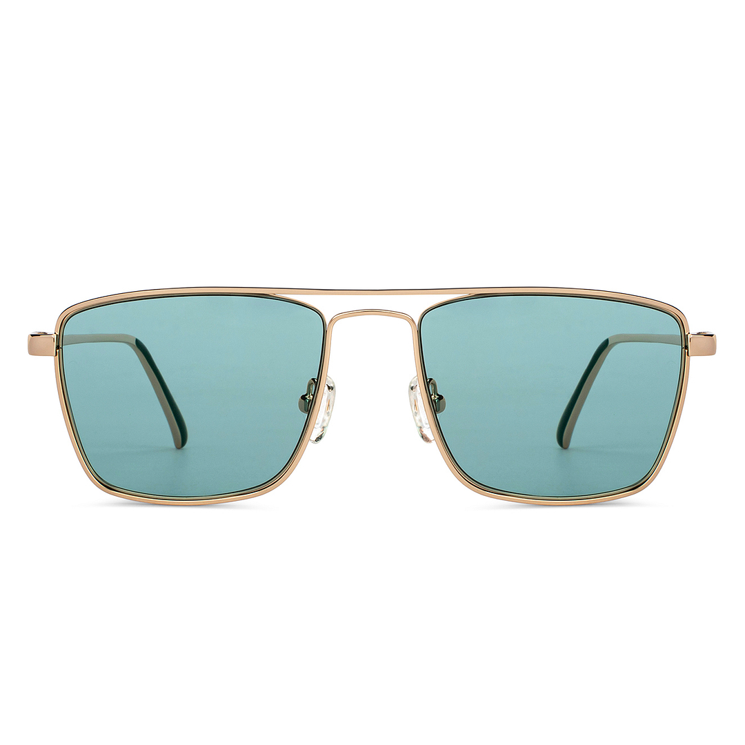 John Jacobs Gold Full Rim Aviator left side