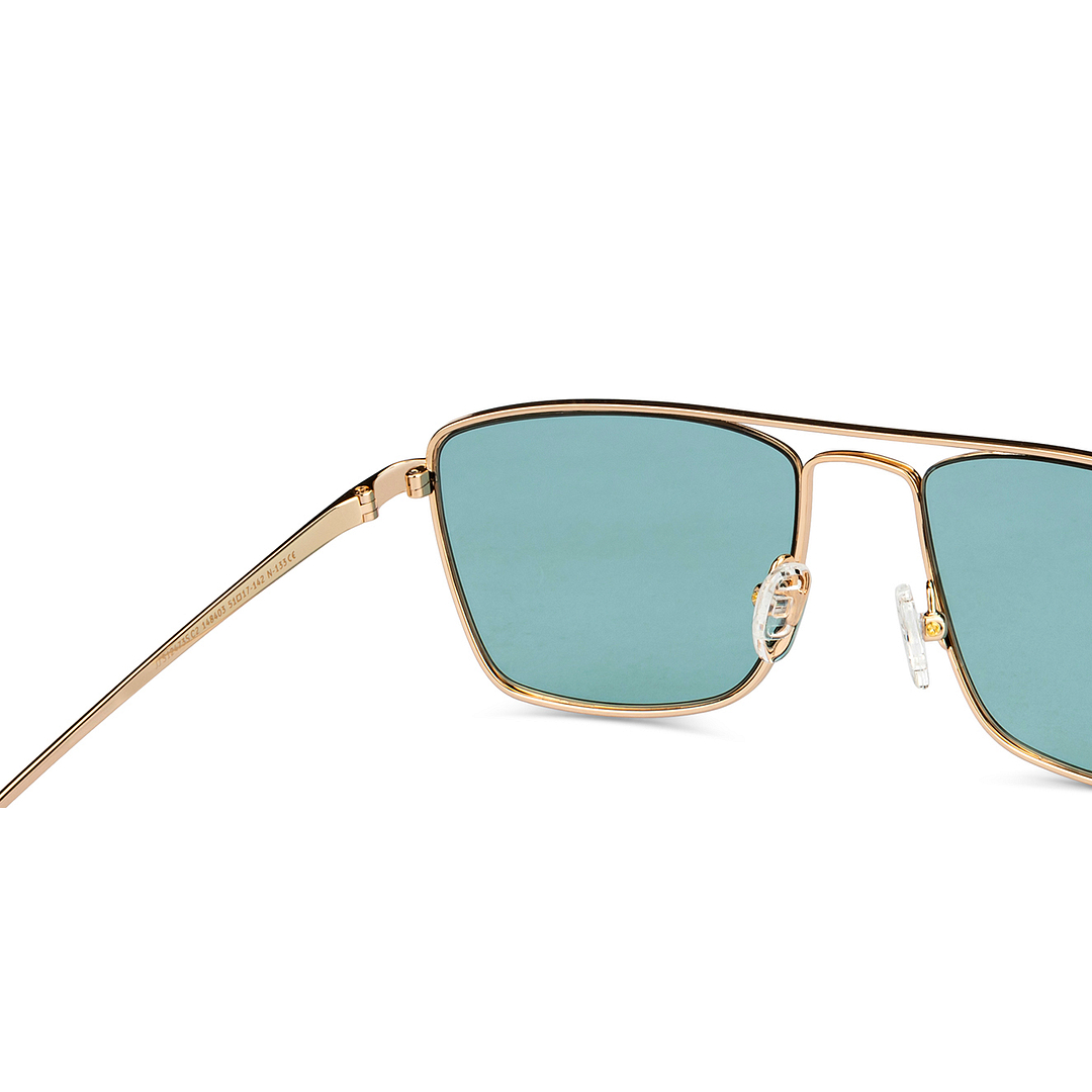 John Jacobs Gold Full Rim Aviator right side