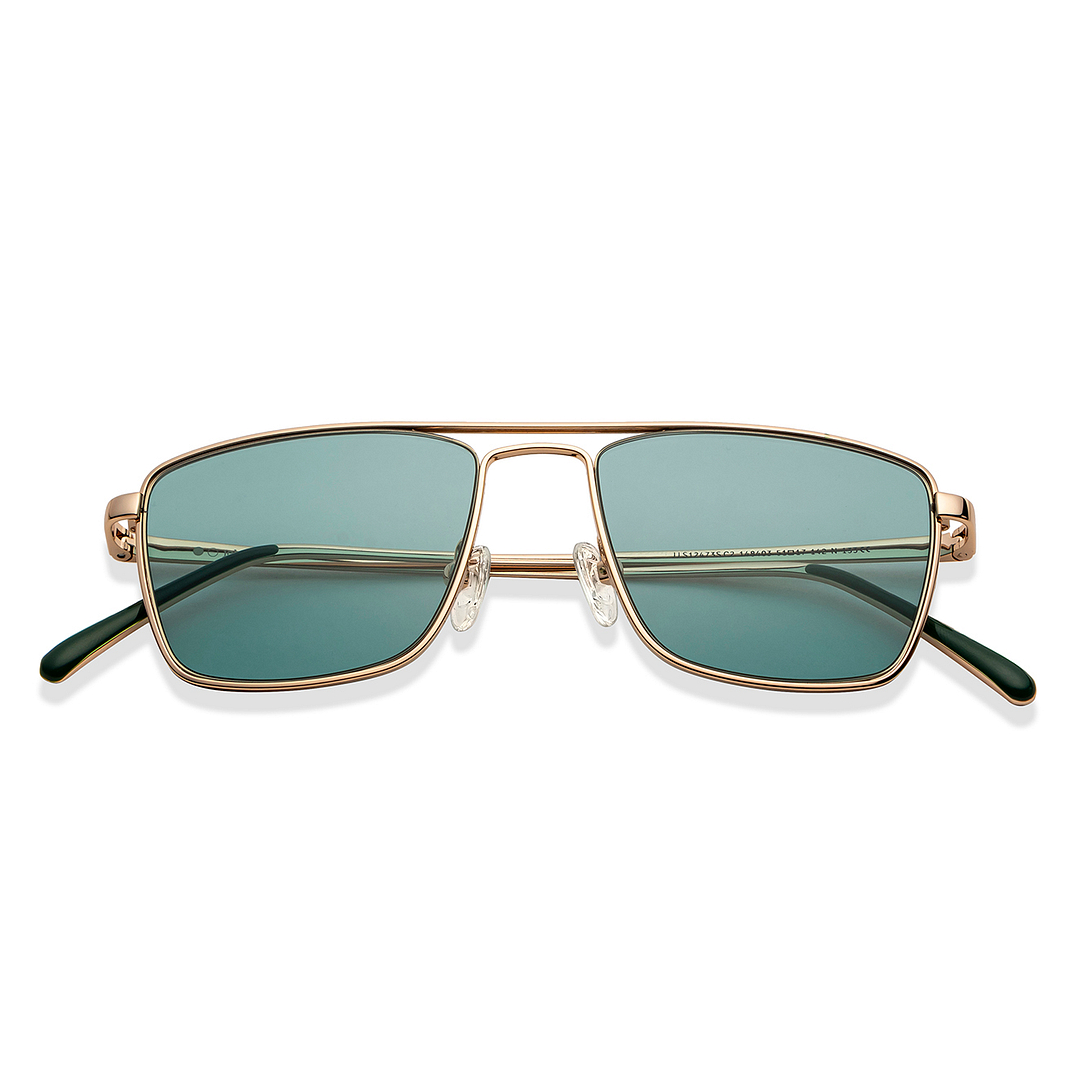 John Jacobs Gold Full Rim Aviator left side