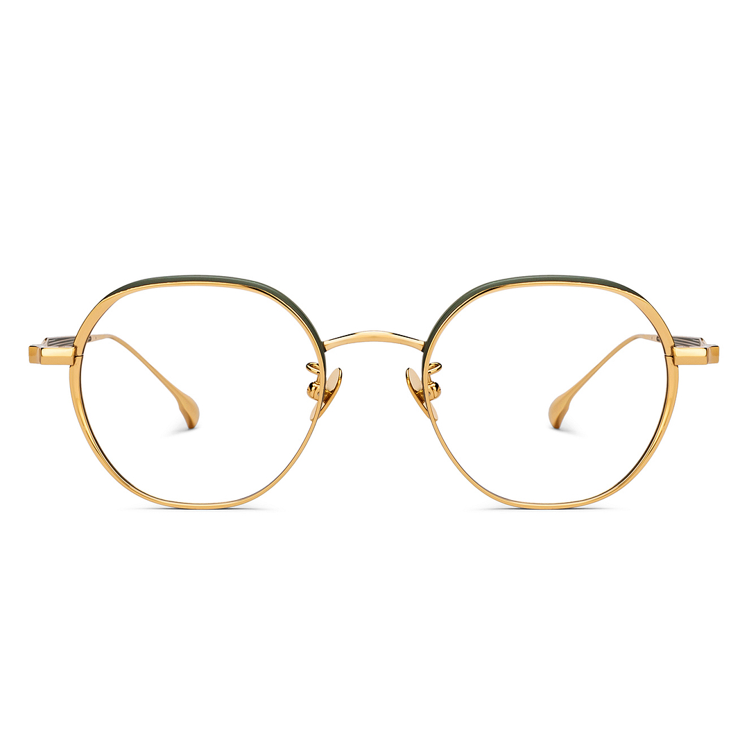 John Jacobs Gold Full Rim Hexagonal right side