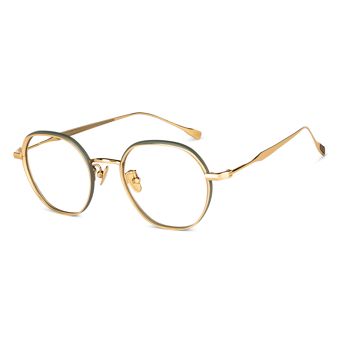 John Jacobs Gold Full Rim Hexagonal left side
