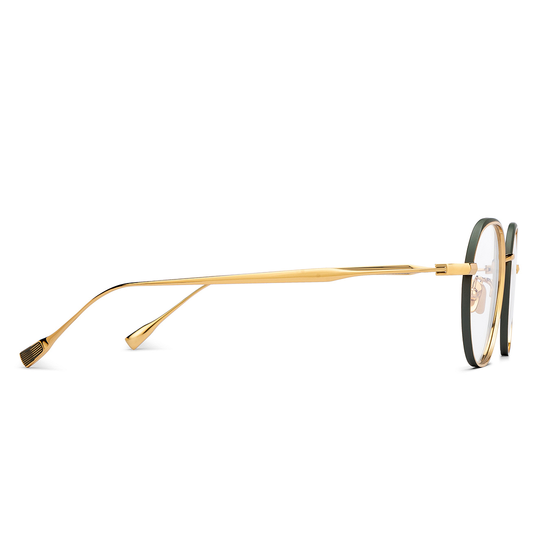 John Jacobs Gold Full Rim Hexagonal left side
