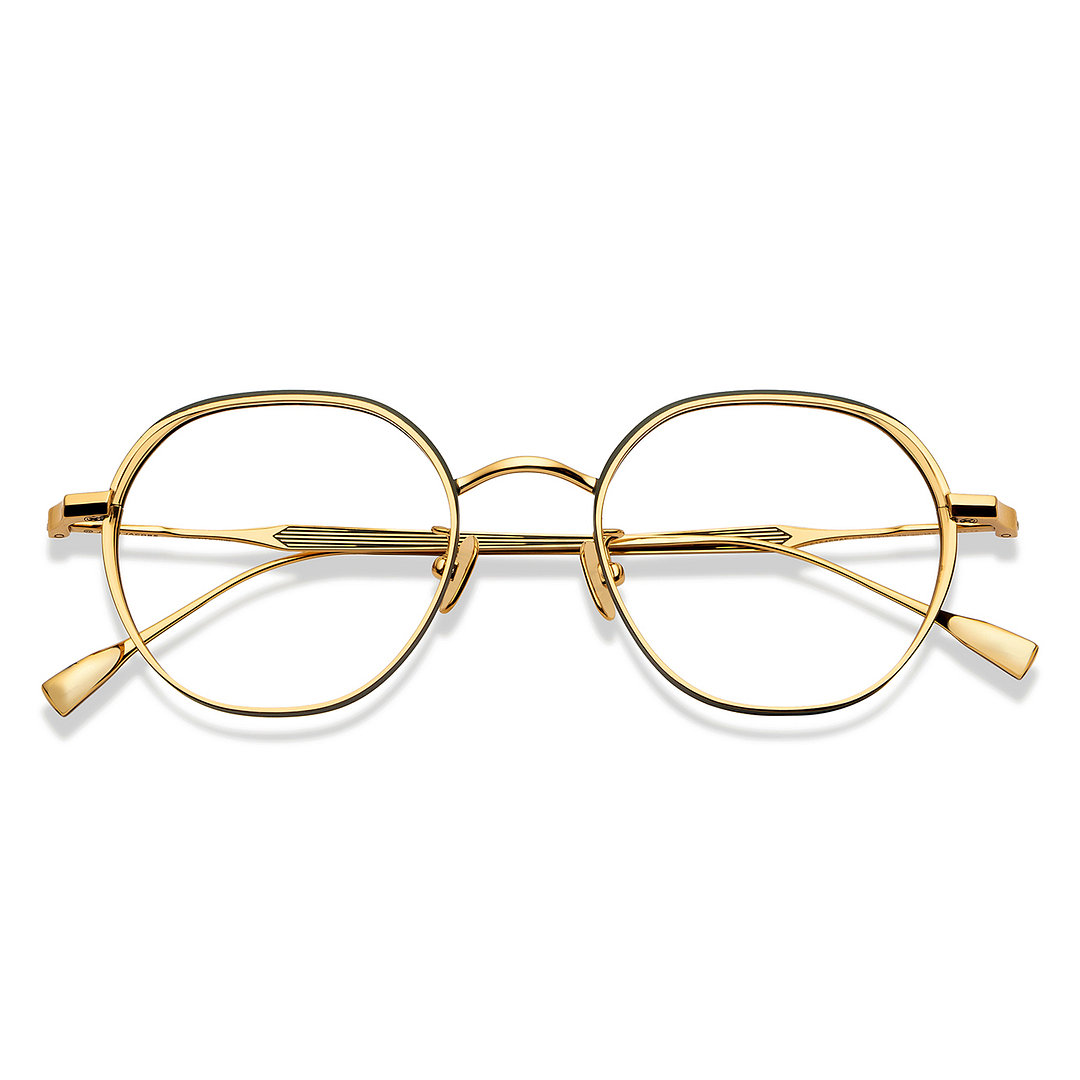 John Jacobs Gold Full Rim Hexagonal left side