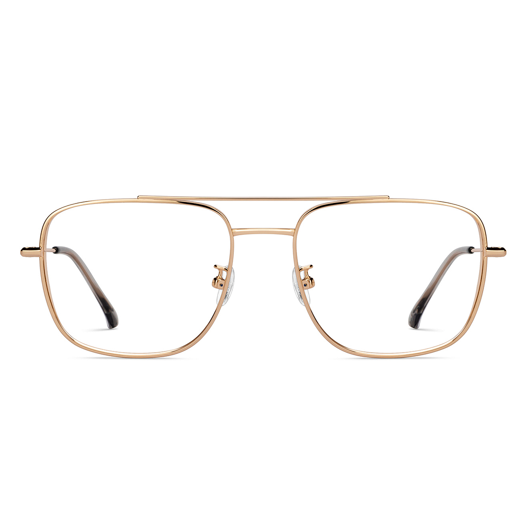 John Jacobs Gold Full Rim Aviator right side