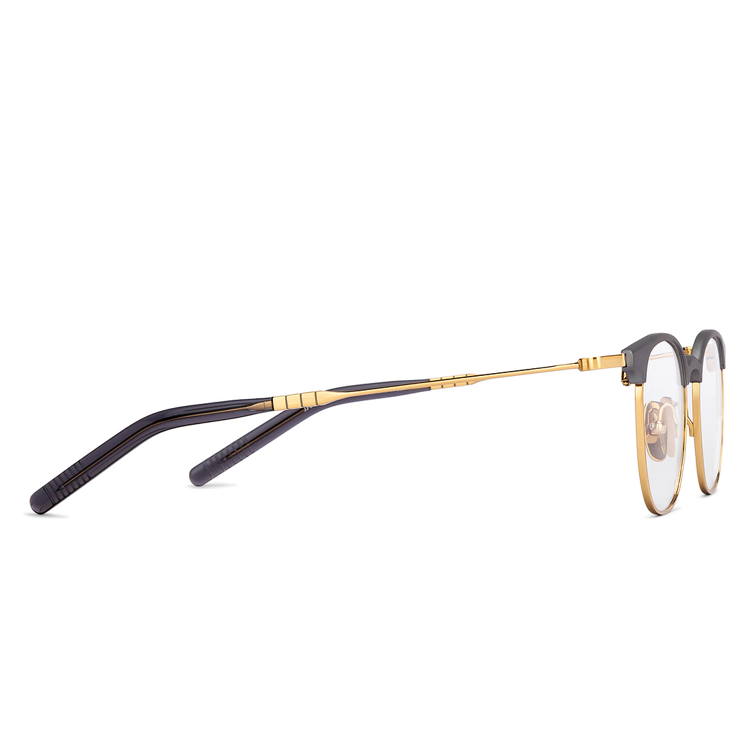 John Jacobs Online Gold Full Rim Clubmaster left side