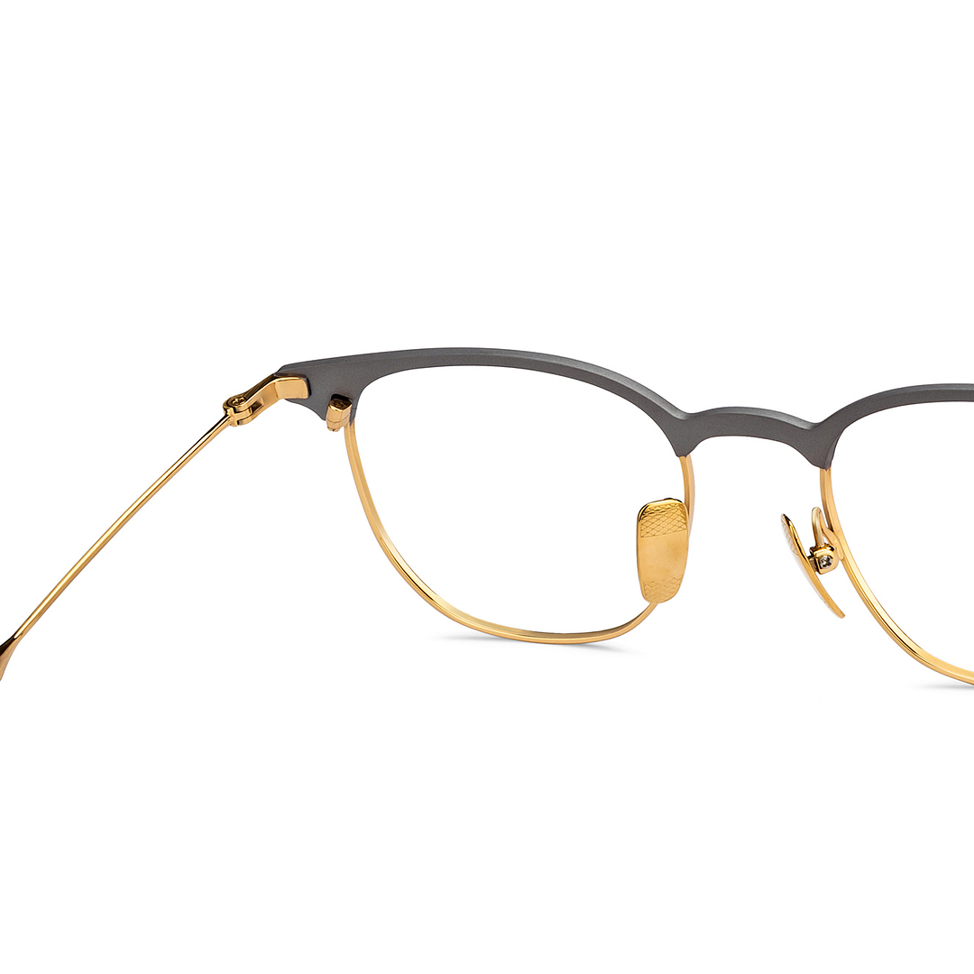 John Jacobs Online Gold Full Rim Clubmaster right side