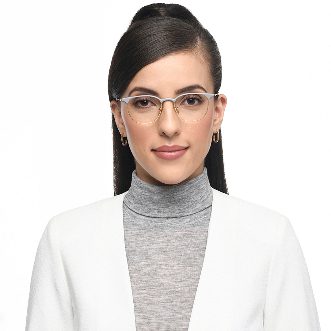 John Jacobs Online Gold Full Rim Clubmaster left side