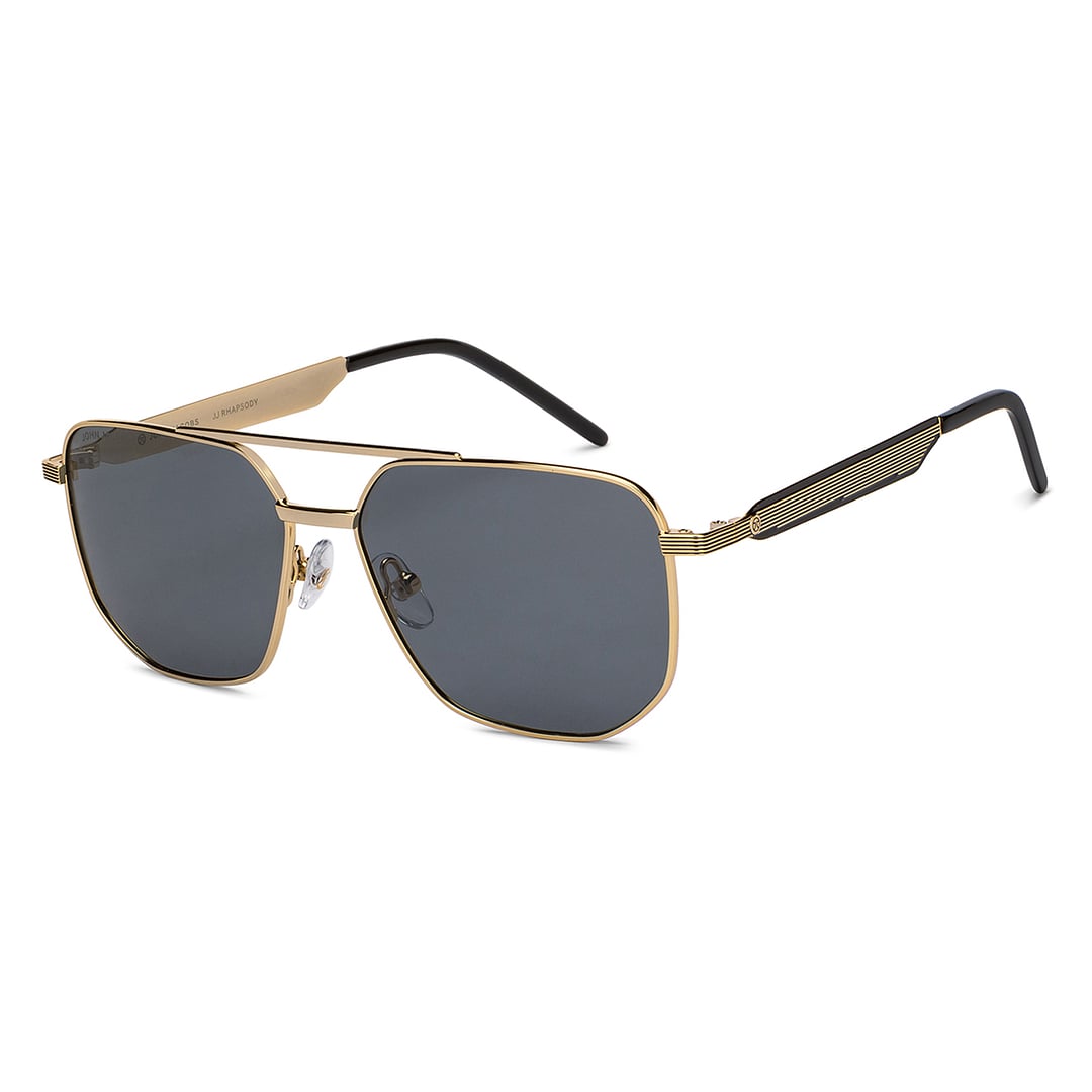 Buy Gold Grey Full Rim Square John Jacobs JJ Tints JJ S15463-C1