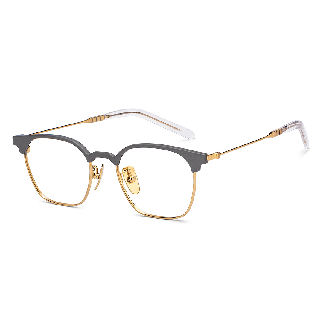 John Jacobs Gold Full Rim Rectangle right side