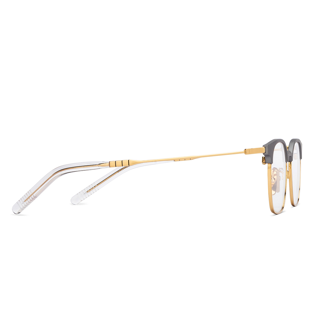 John Jacobs Gold Full Rim Rectangle left side