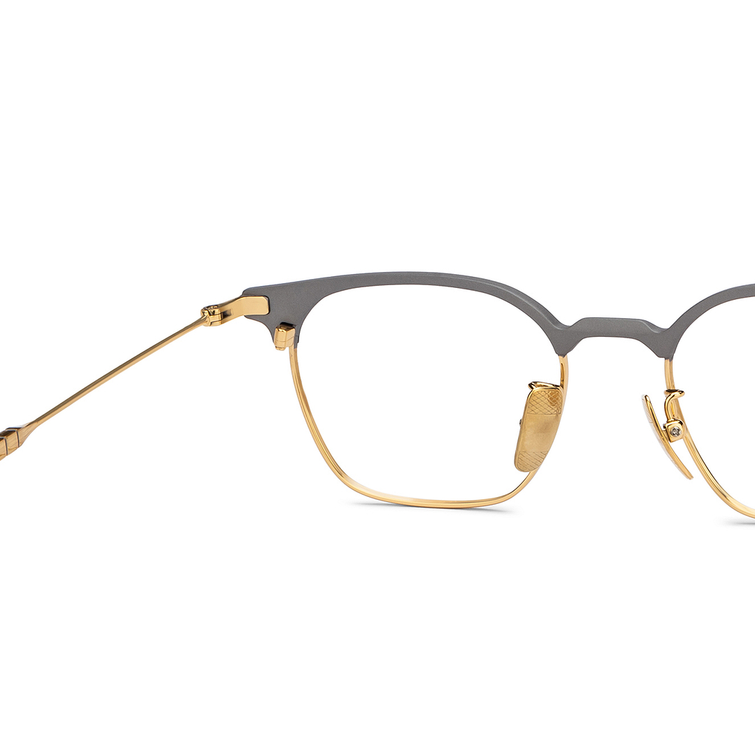 John Jacobs Gold Full Rim Rectangle right side