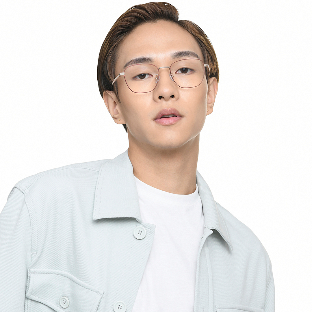 John Jacobs Gold Full Rim Square left side