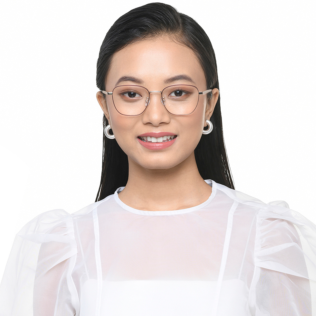 John Jacobs Gold Full Rim Square right side