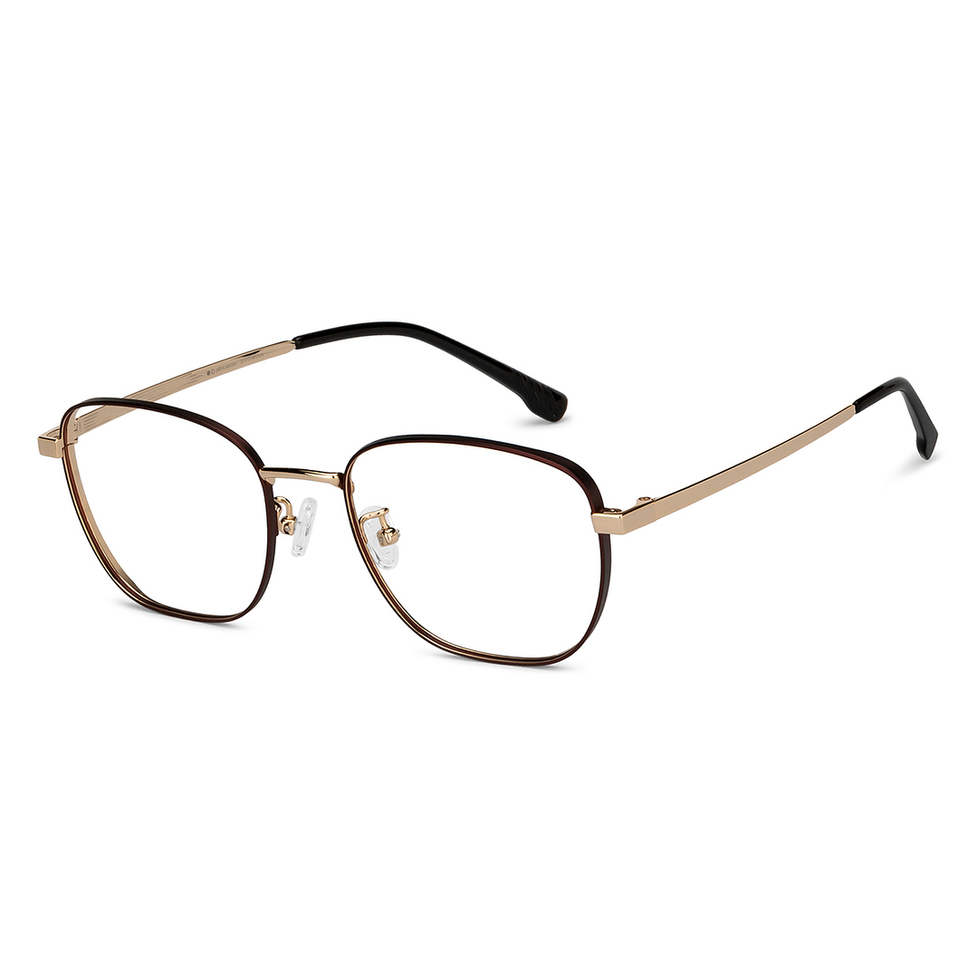 John Jacobs Gold Full Rim Square left side
