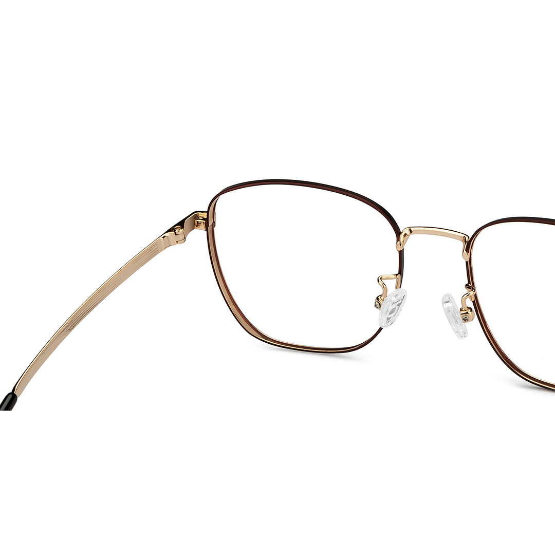 John Jacobs Gold Full Rim Square right side