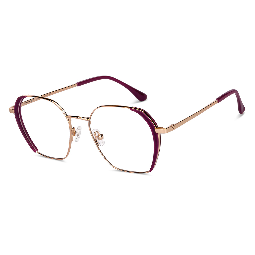 John Jacobs Online Gold Full Rim Geometric right side