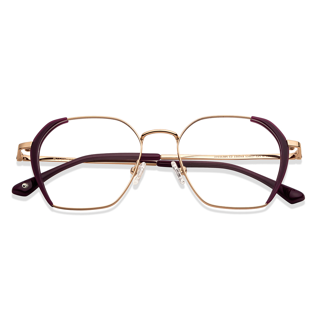 John Jacobs Online Gold Full Rim Geometric left side