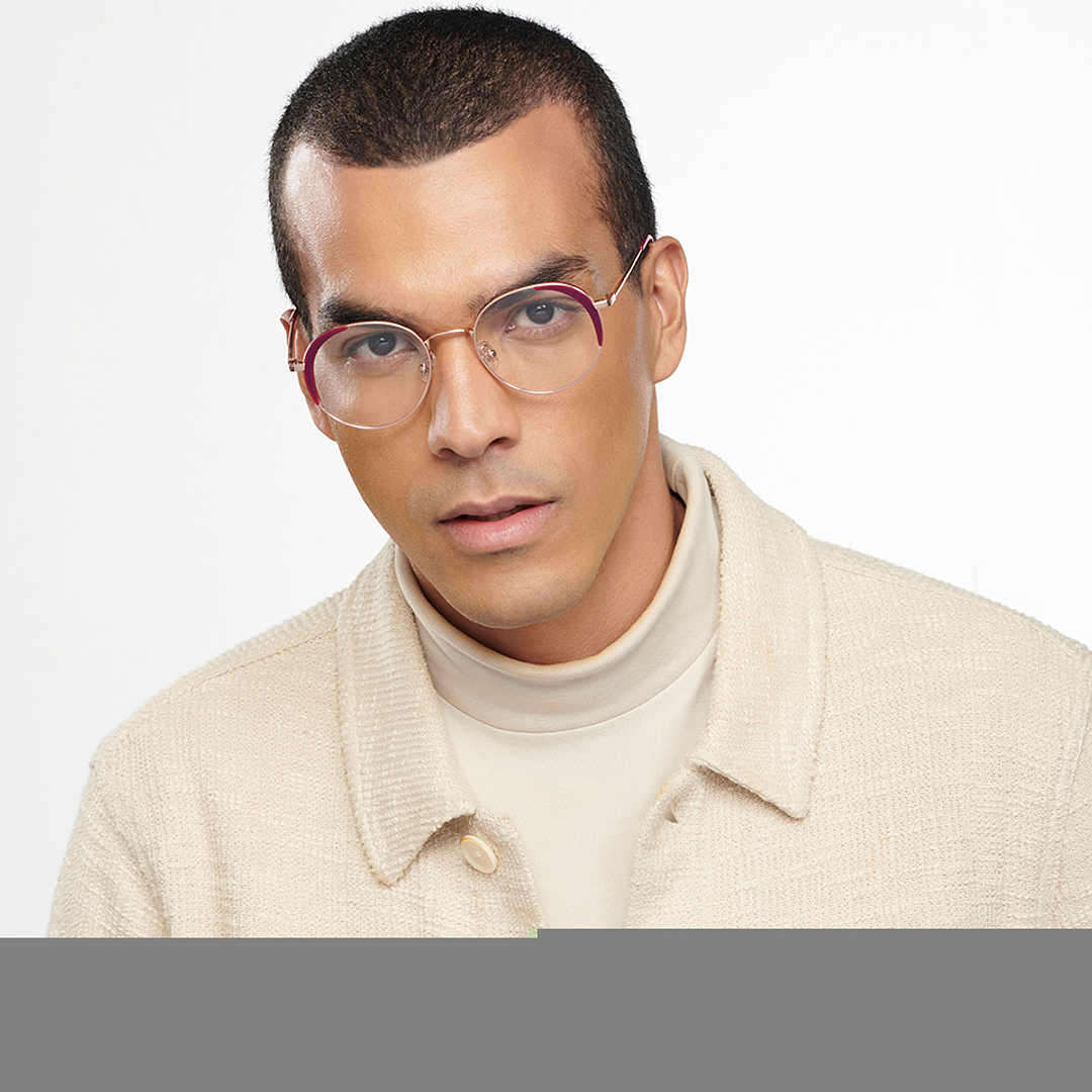 John Jacobs Online Gold Full Rim Round right side