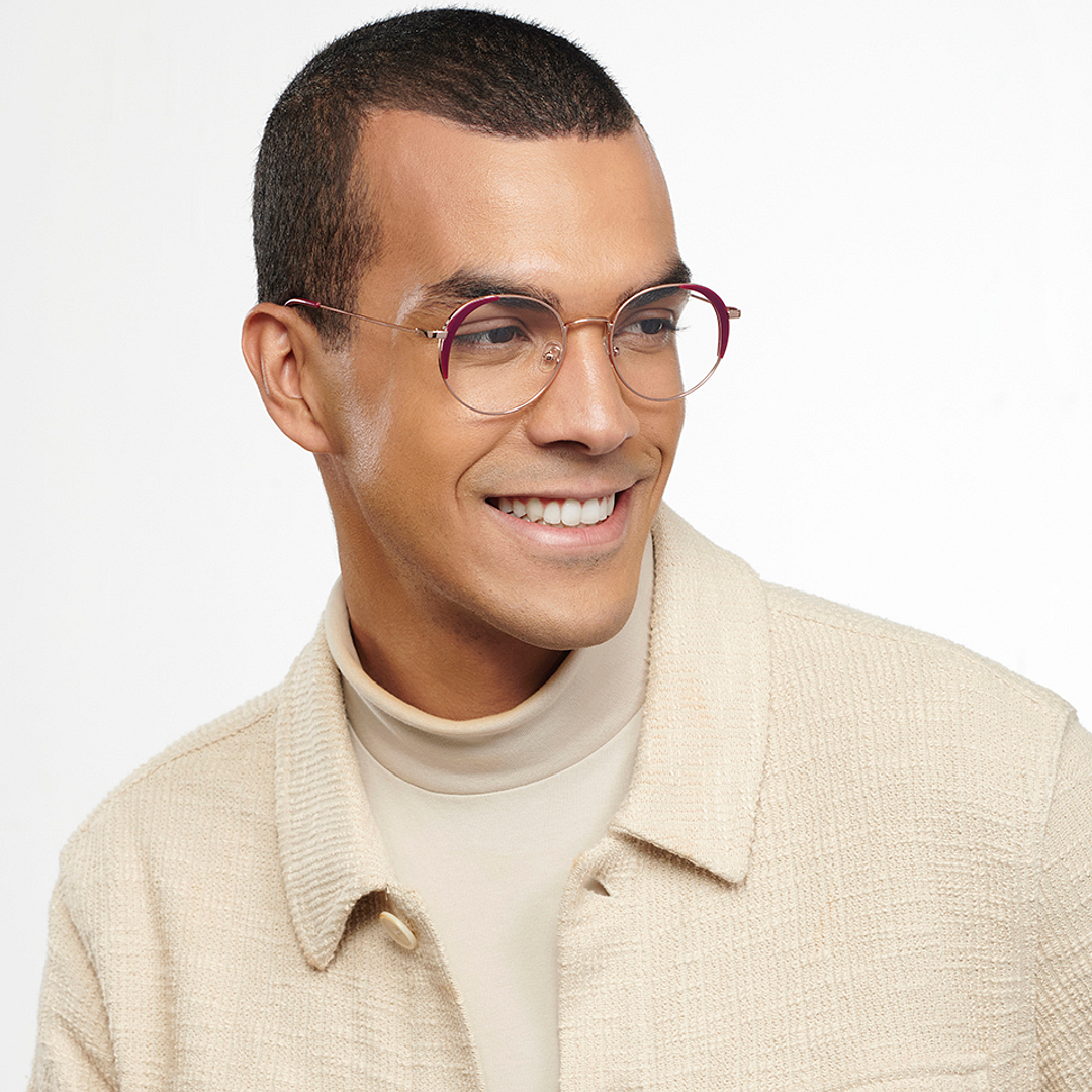 John Jacobs Online Gold Full Rim Round right side