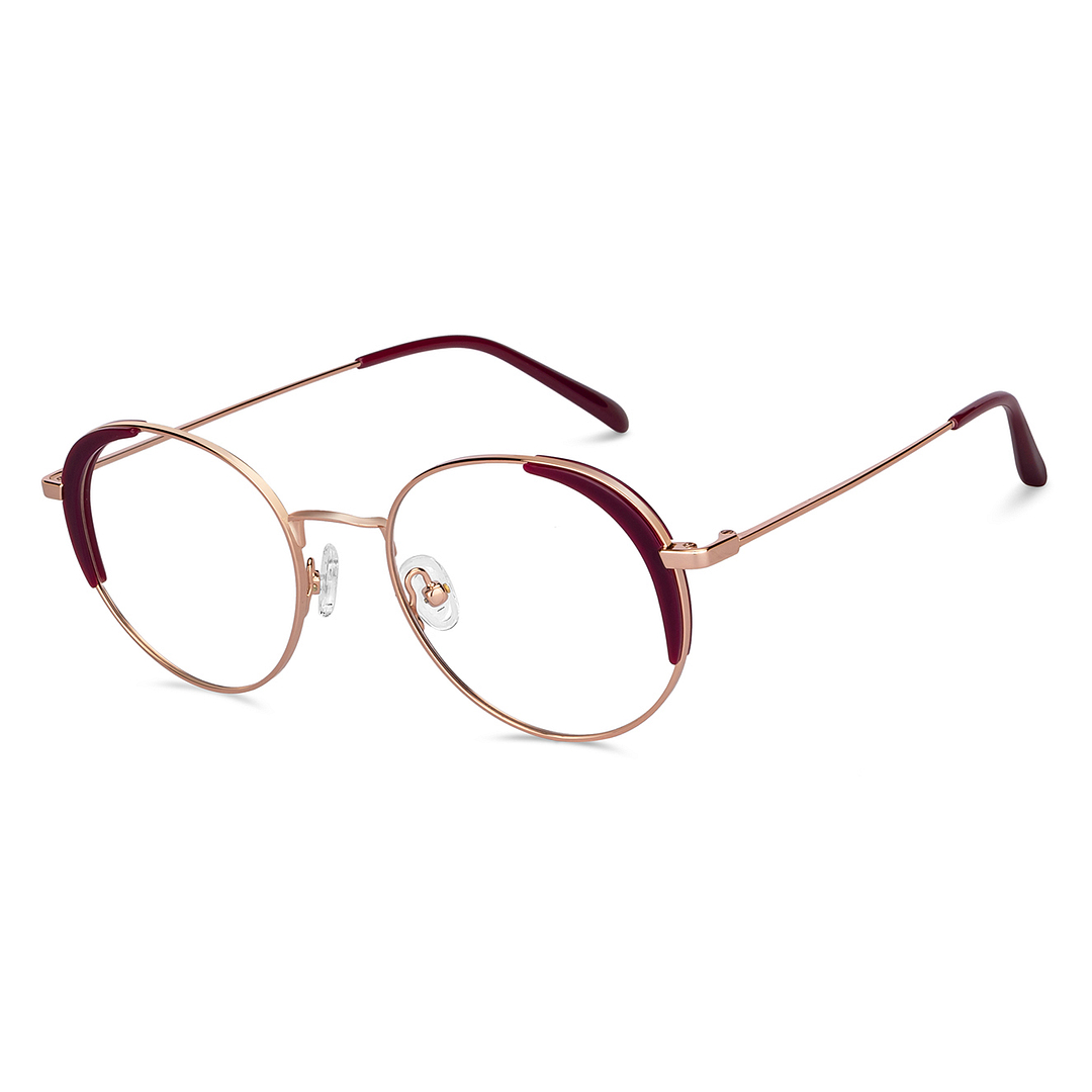 John Jacobs Online Gold Full Rim Round left side