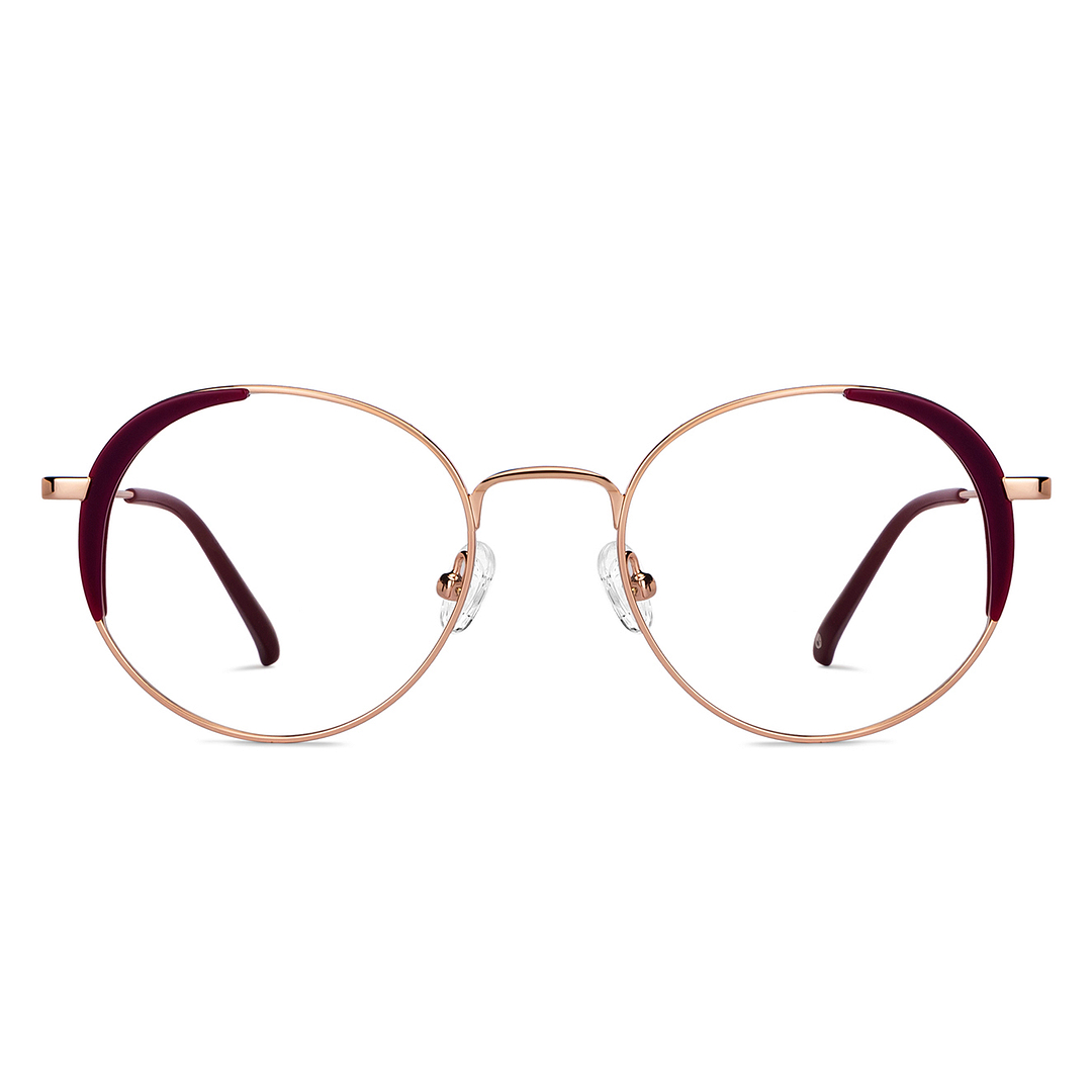 John Jacobs Online Gold Full Rim Round left side