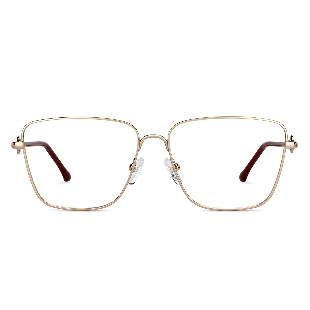 John Jacobs Online Gold Full Rim Square left side