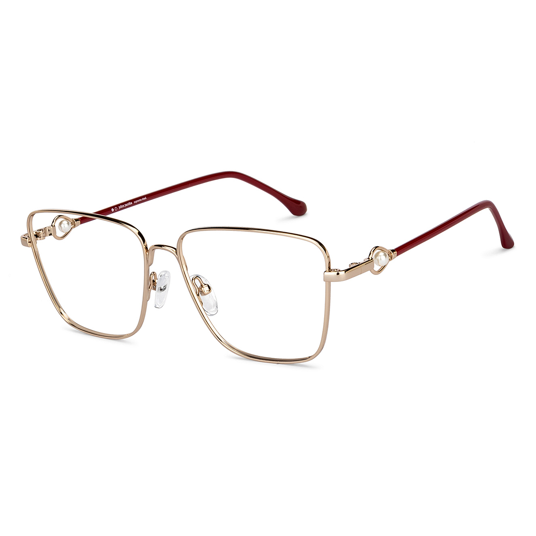 John Jacobs Online Gold Full Rim Square right side