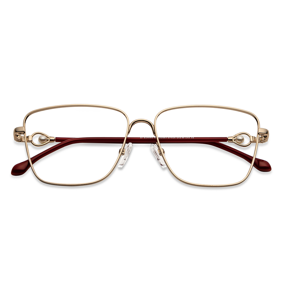 John Jacobs Online Gold Full Rim Square left side