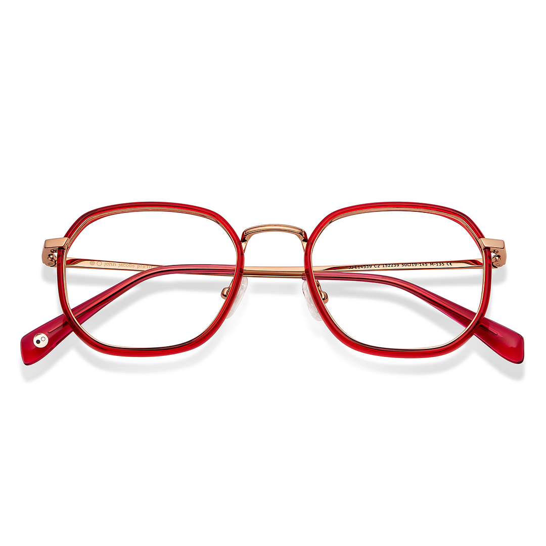 John Jacobs Online Gold Full Rim Square left side