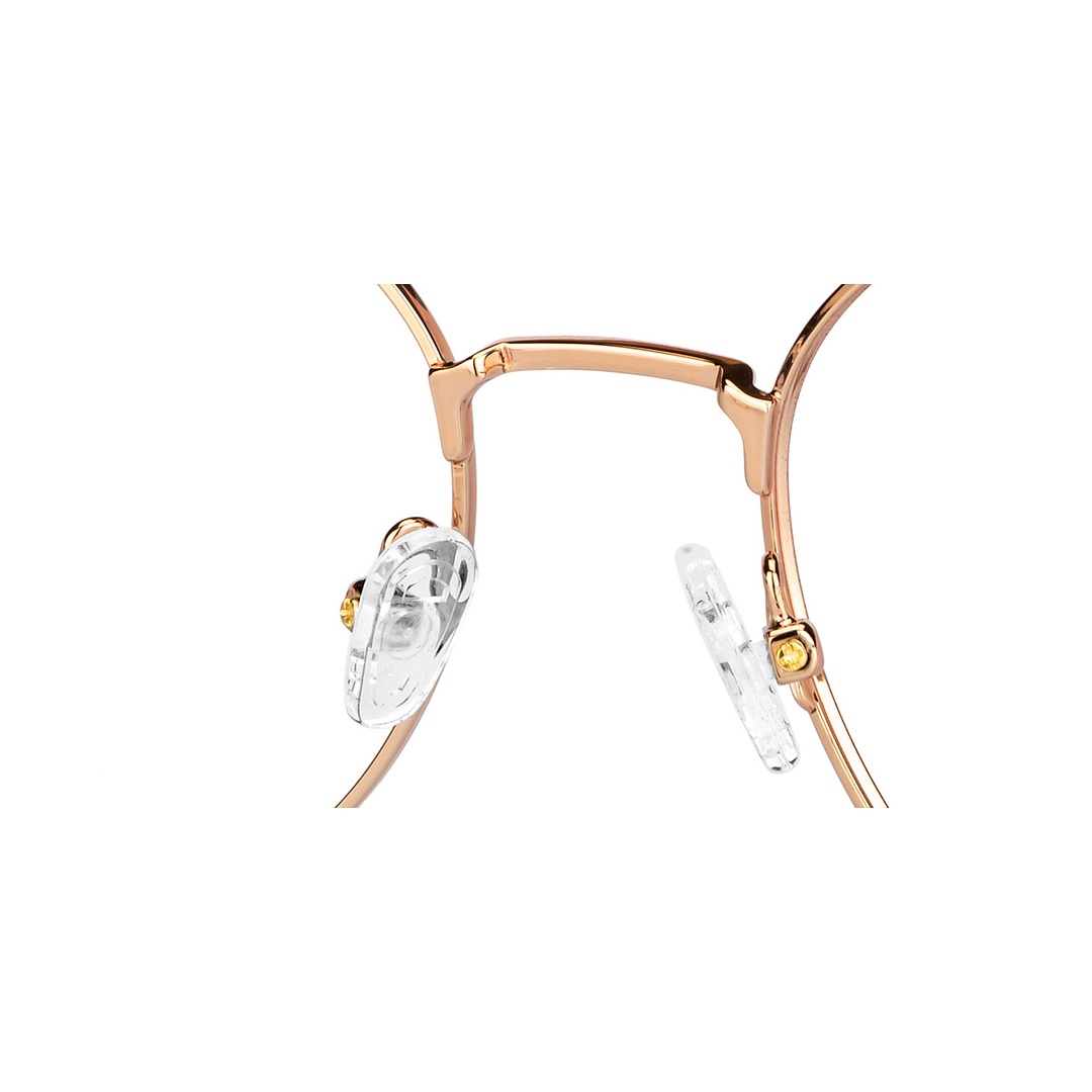 John Jacobs Gold Full Rim Geometric left side