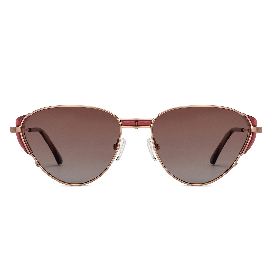 John Jacobs Online Gold Full Rim Cat Eye left side